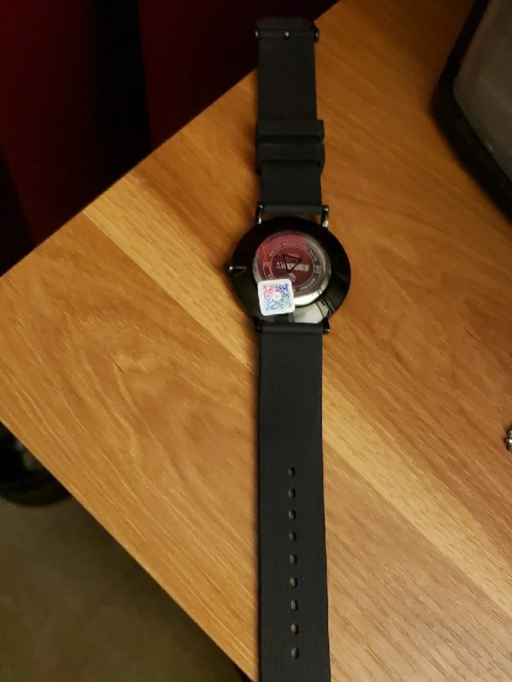 SKMEI Black Silicone Strap Men's Quartz Watch